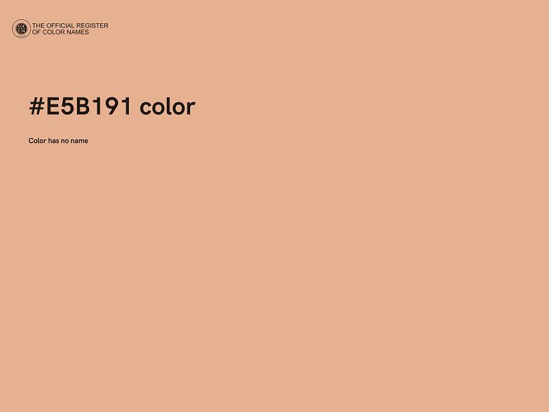 #E5B191 color image
