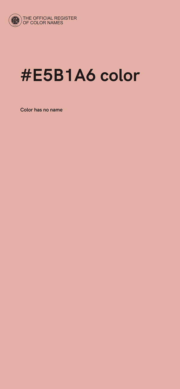 #E5B1A6 color image