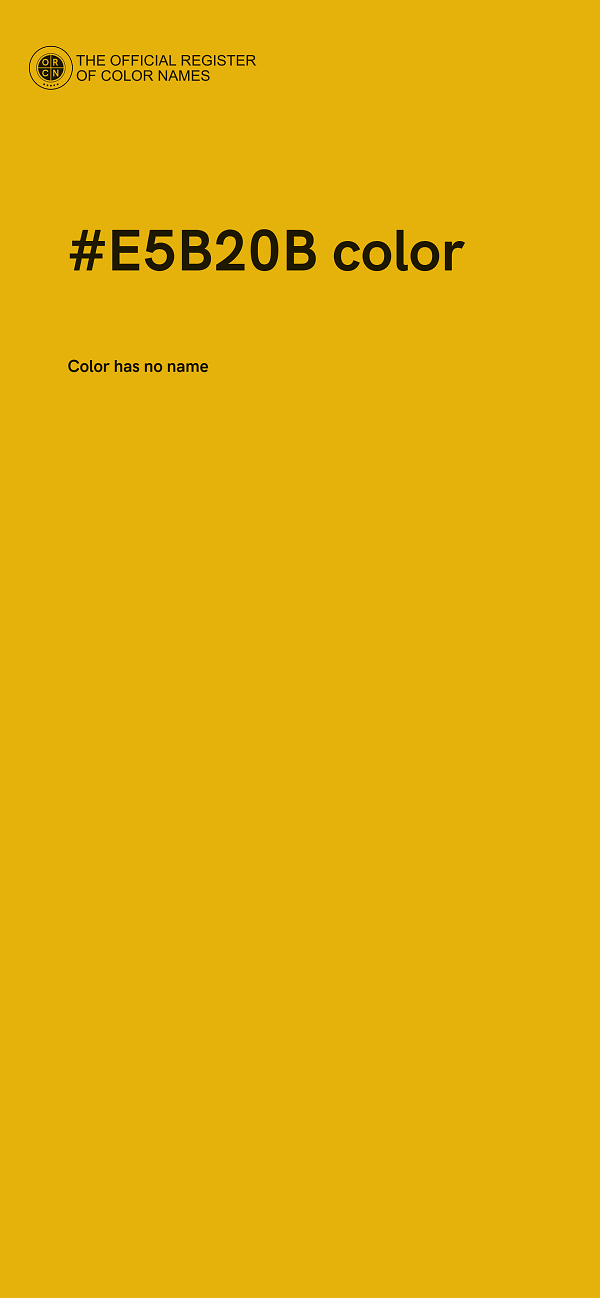 #E5B20B color image