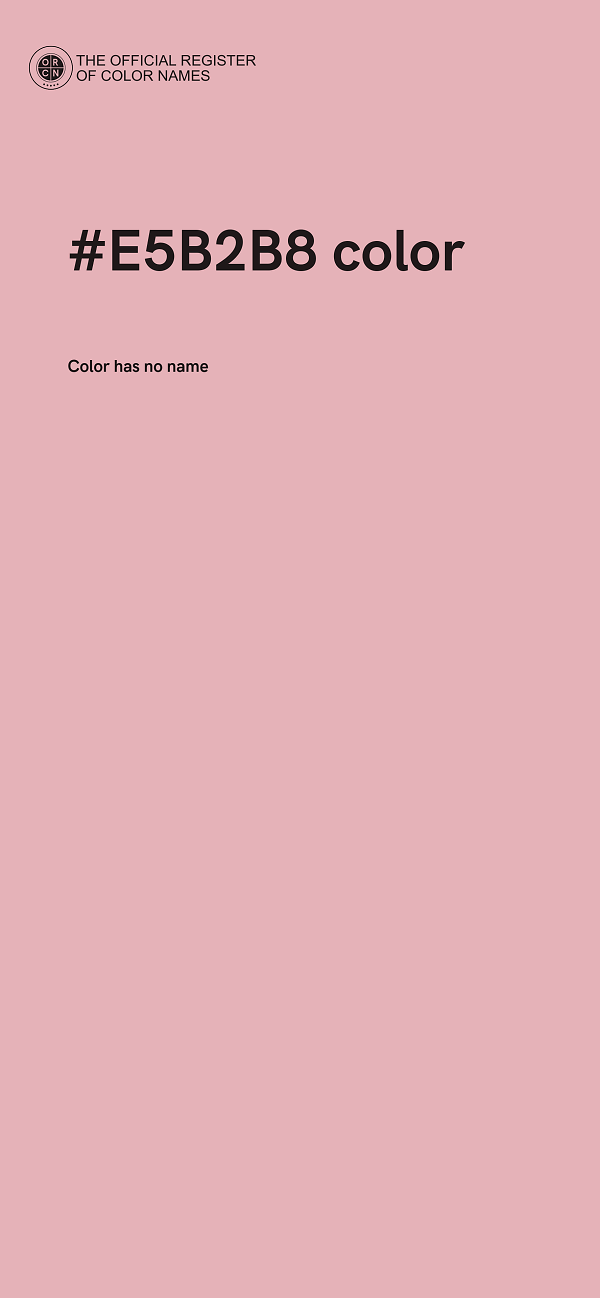 #E5B2B8 color image