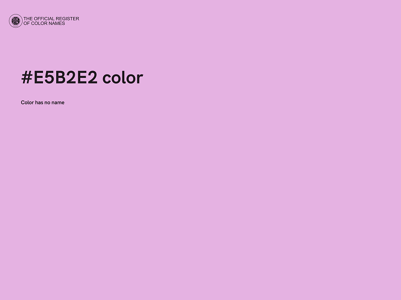 #E5B2E2 color image