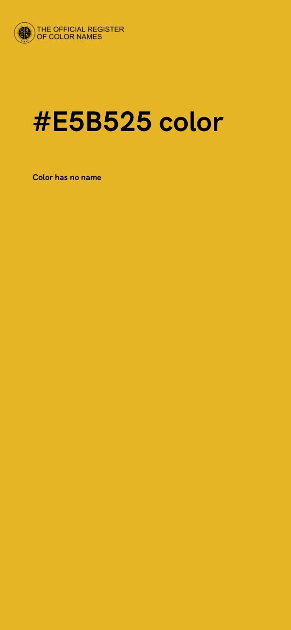 #E5B525 color image
