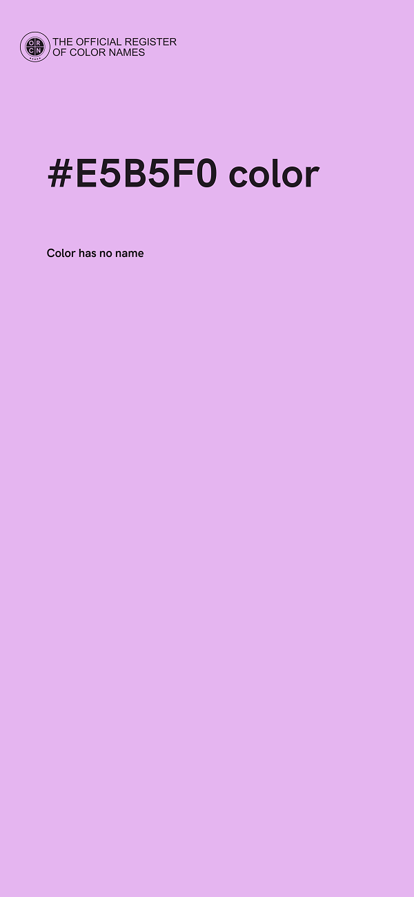#E5B5F0 color image