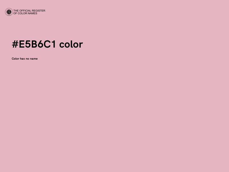 #E5B6C1 color image