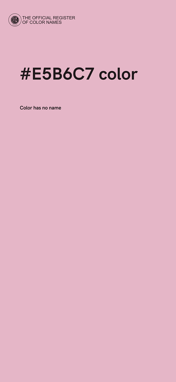 #E5B6C7 color image