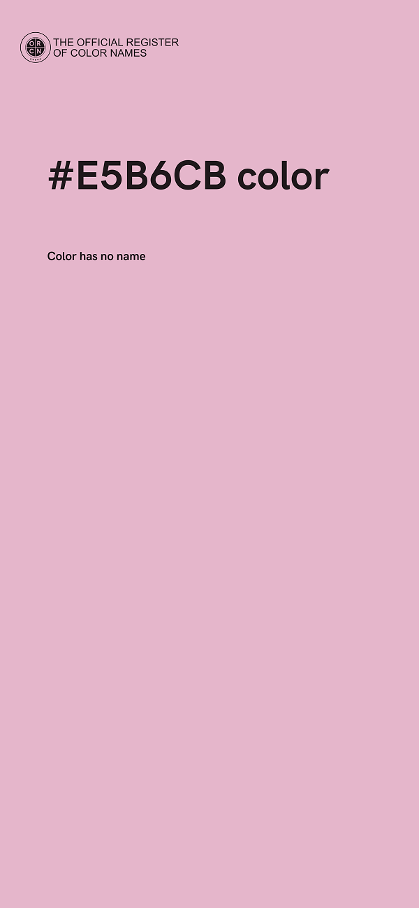 #E5B6CB color image