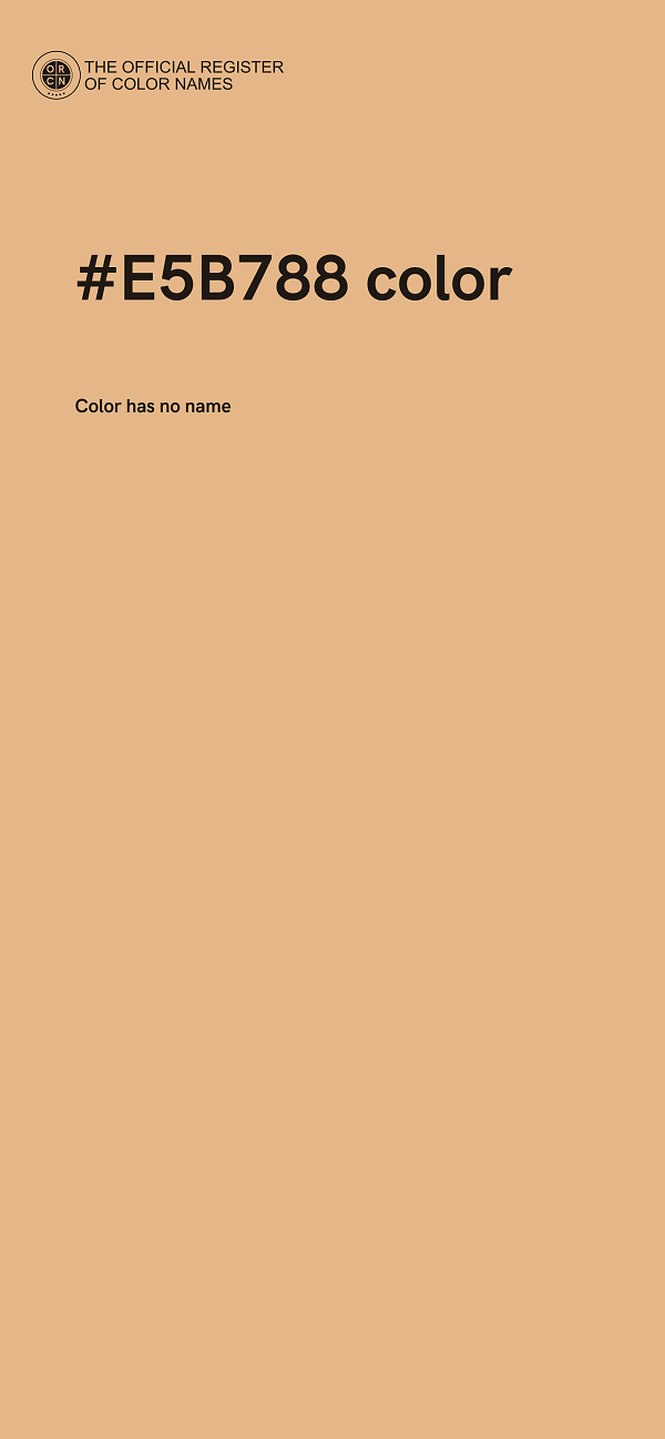 #E5B788 color image