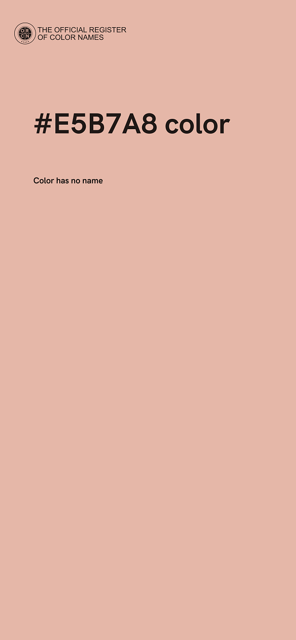 #E5B7A8 color image