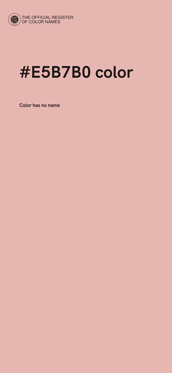 #E5B7B0 color image