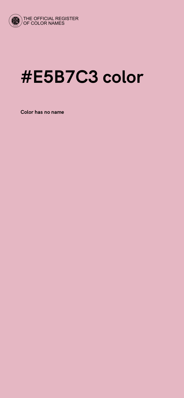 #E5B7C3 color image