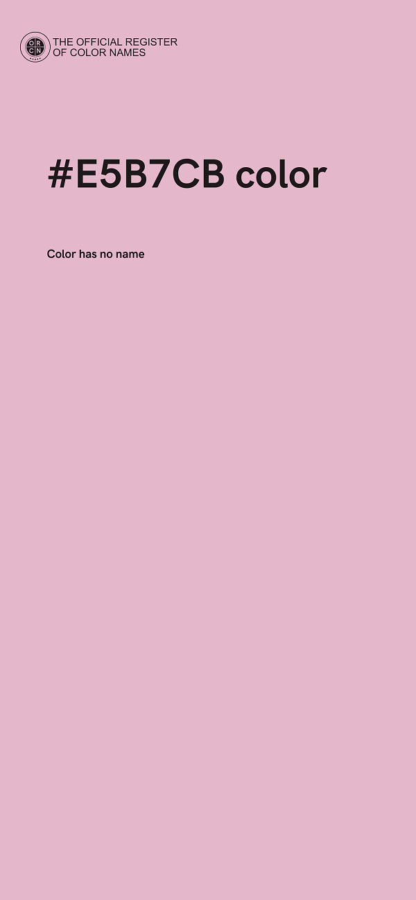 #E5B7CB color image