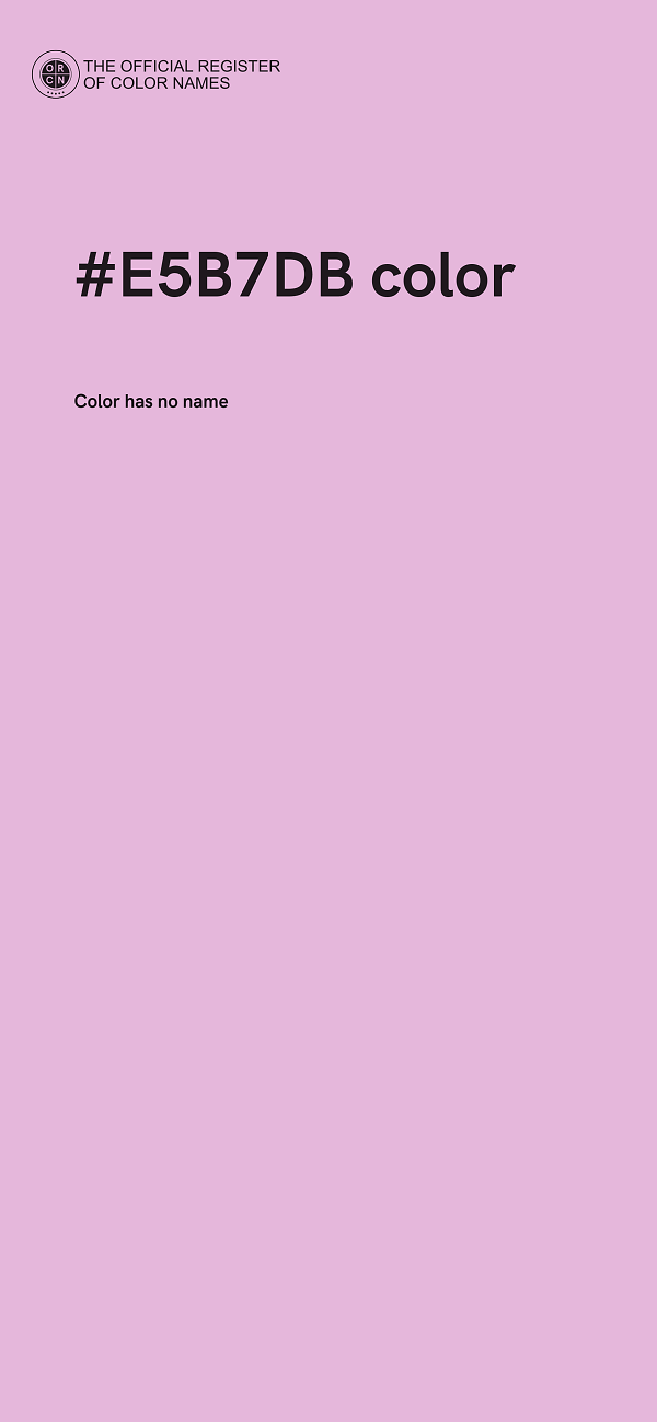 #E5B7DB color image