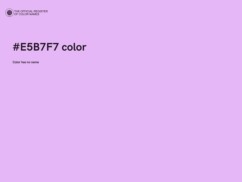 #E5B7F7 color image
