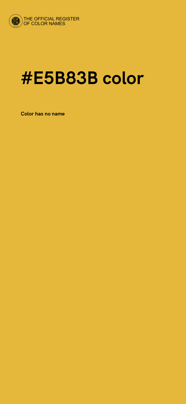 #E5B83B color image