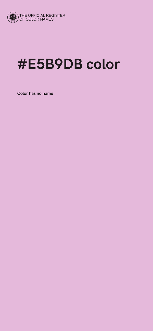 #E5B9DB color image