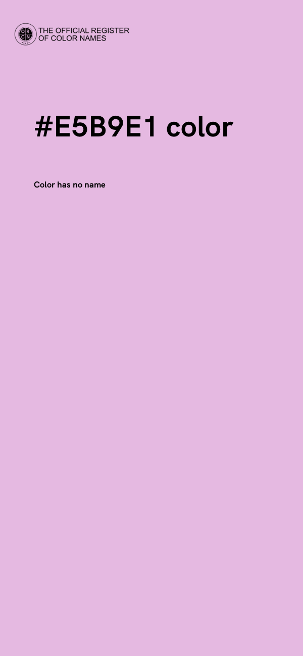 #E5B9E1 color image