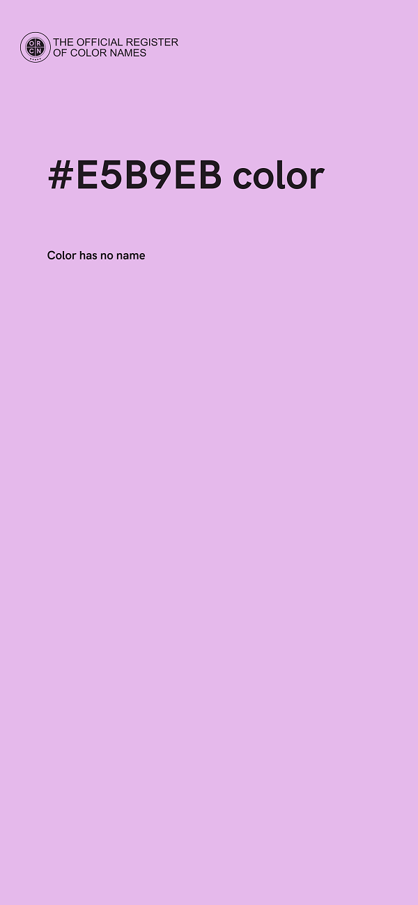 #E5B9EB color image