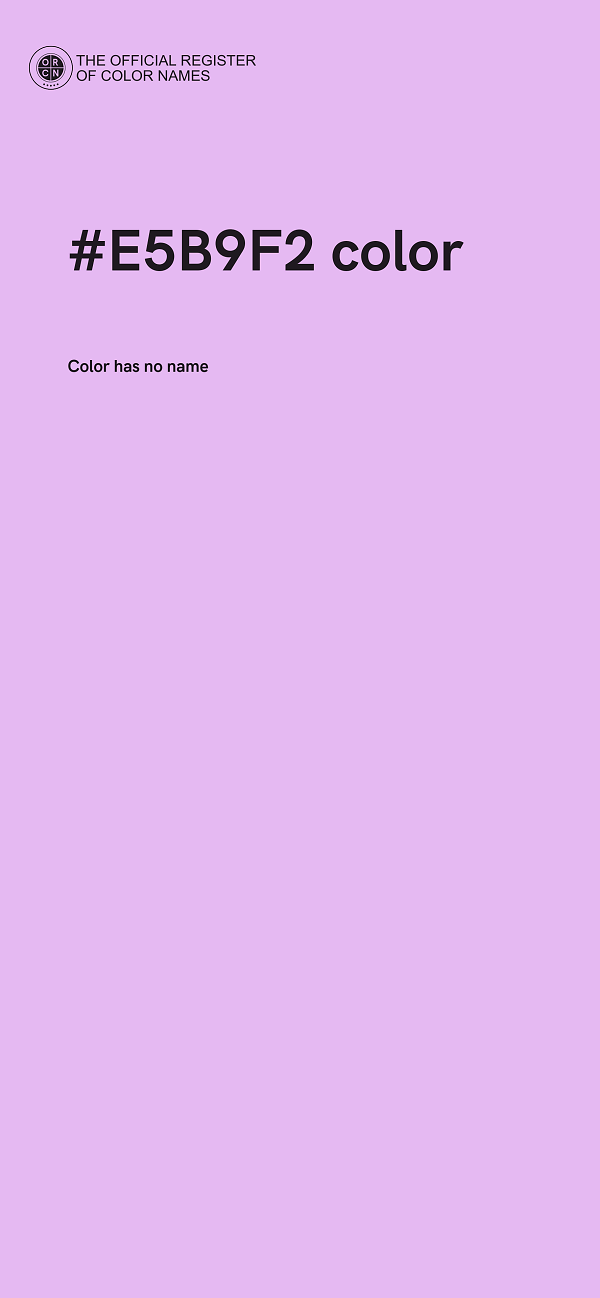 #E5B9F2 color image