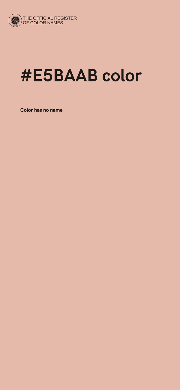 #E5BAAB color image