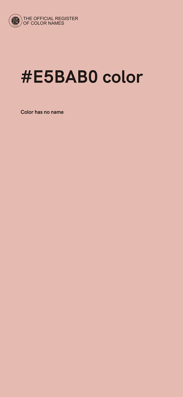 #E5BAB0 color image