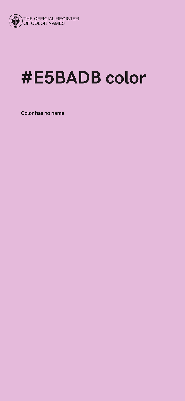 #E5BADB color image