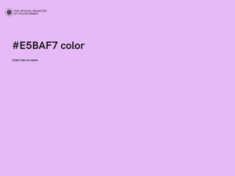 #E5BAF7 color image