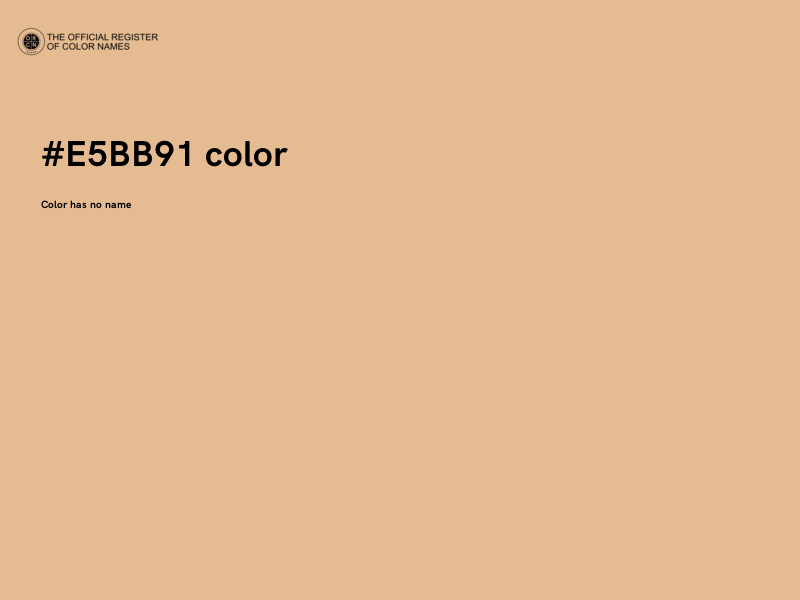 #E5BB91 color image