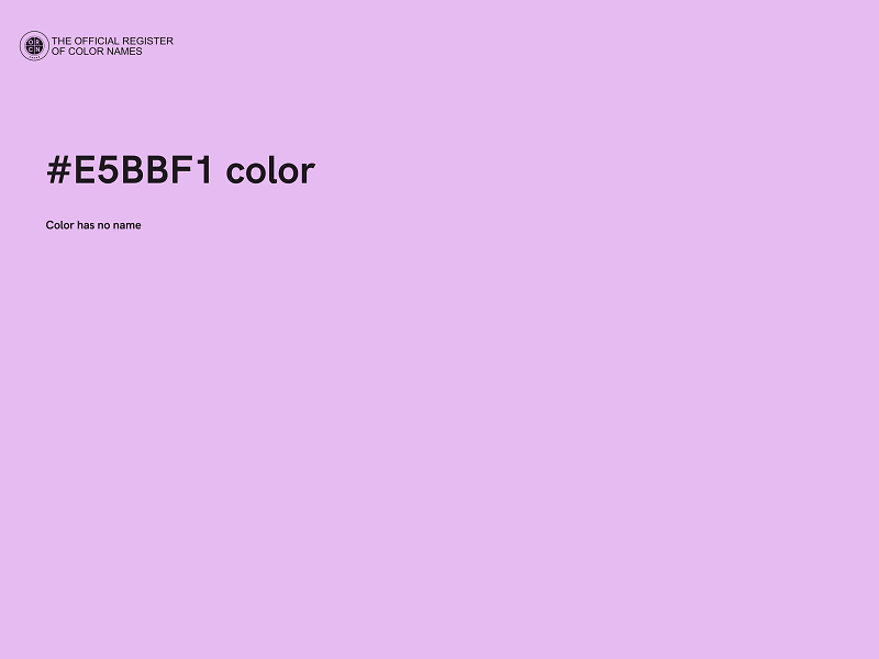 #E5BBF1 color image