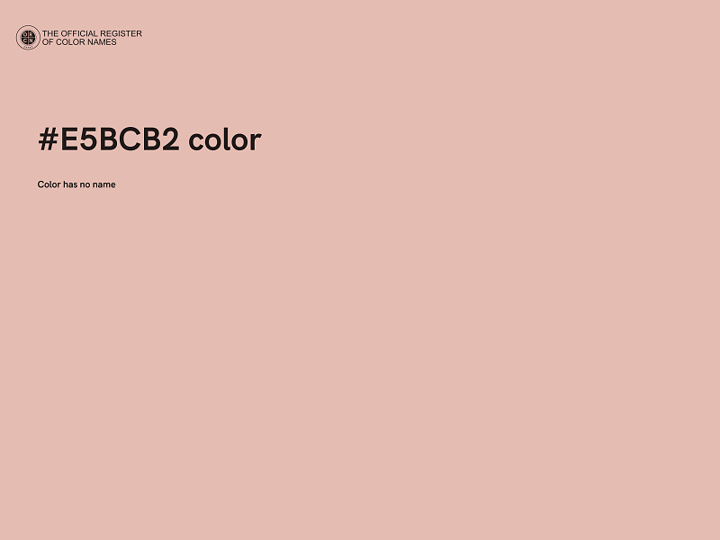 #E5BCB2 color image