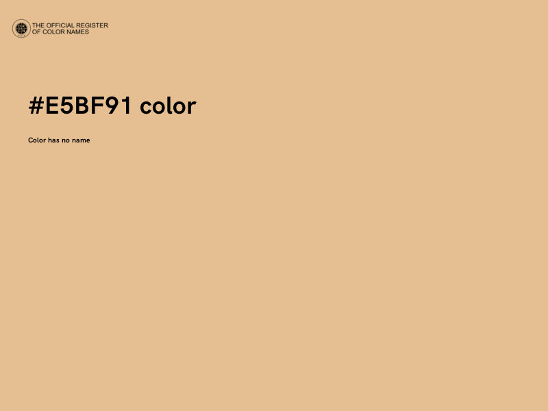 #E5BF91 color image