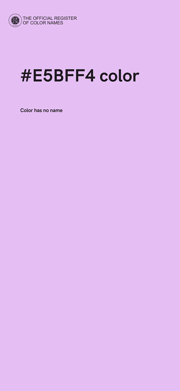 #E5BFF4 color image