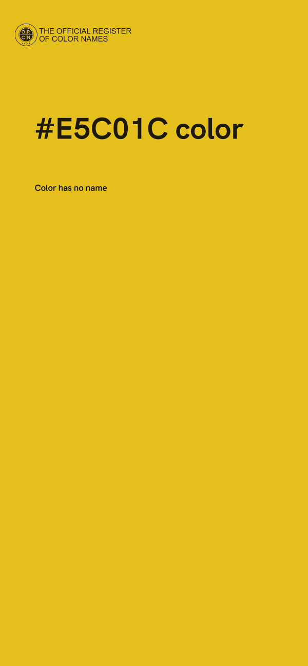 #E5C01C color image