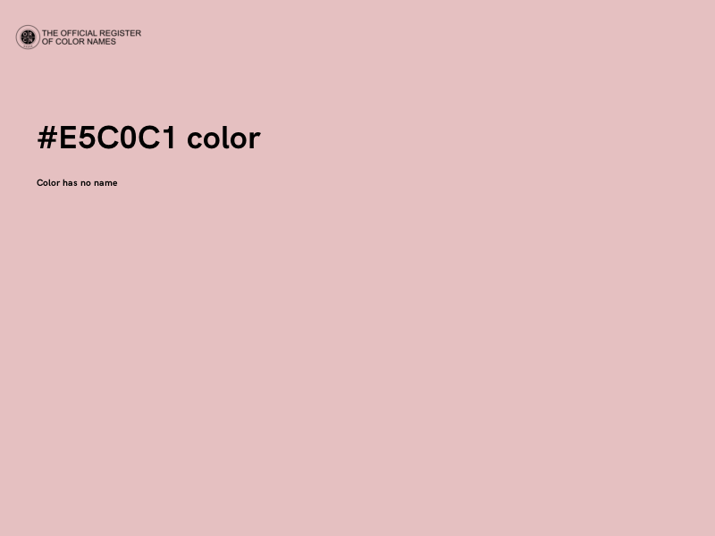 #E5C0C1 color image