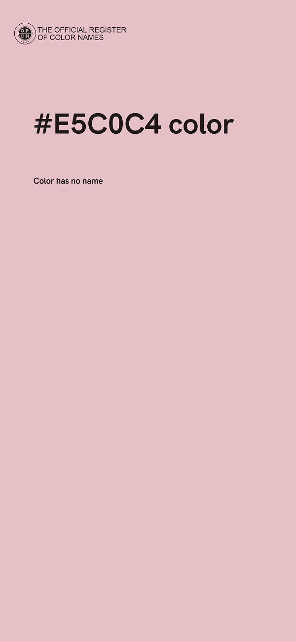 #E5C0C4 color image