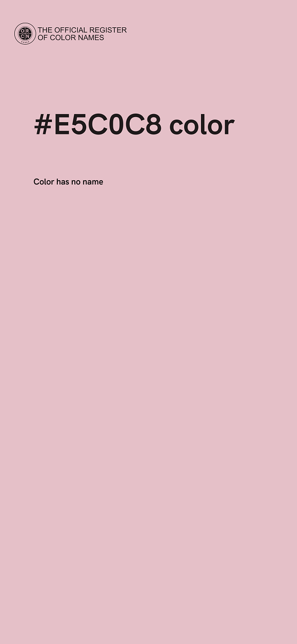 #E5C0C8 color image