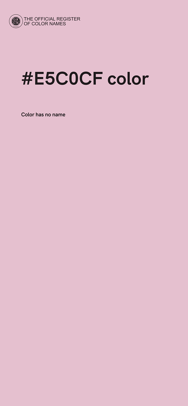 #E5C0CF color image