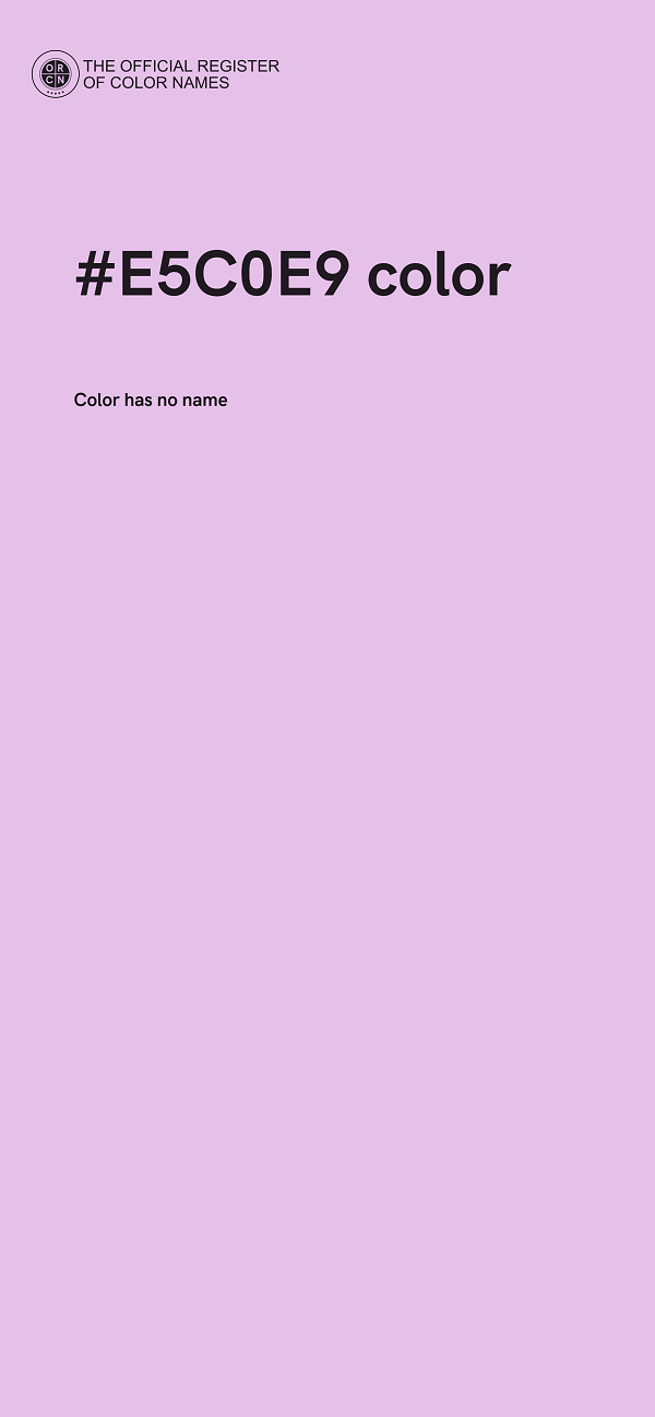 #E5C0E9 color image
