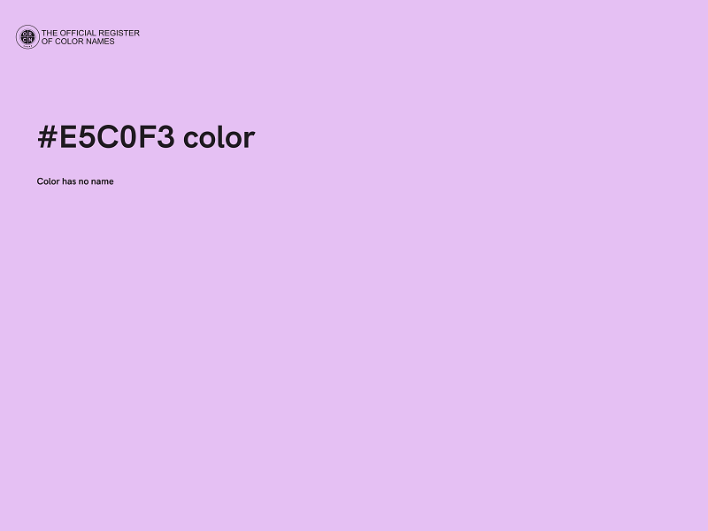 #E5C0F3 color image