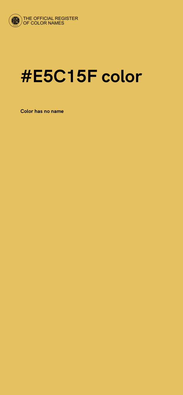 #E5C15F color image