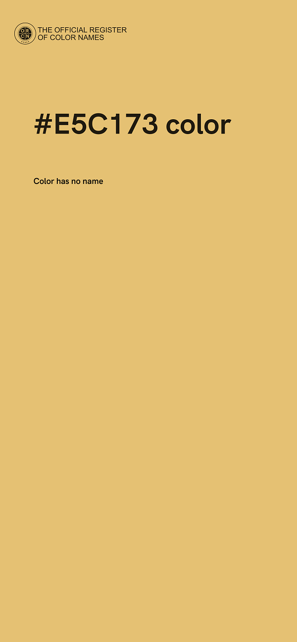 #E5C173 color image