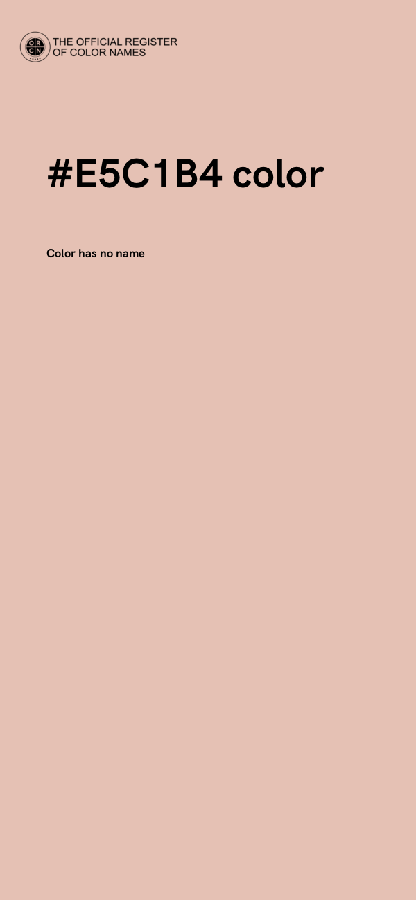 #E5C1B4 color image