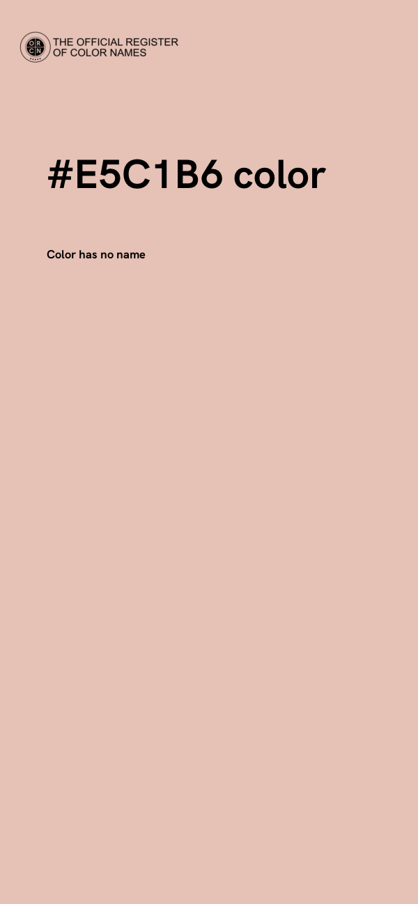 #E5C1B6 color image
