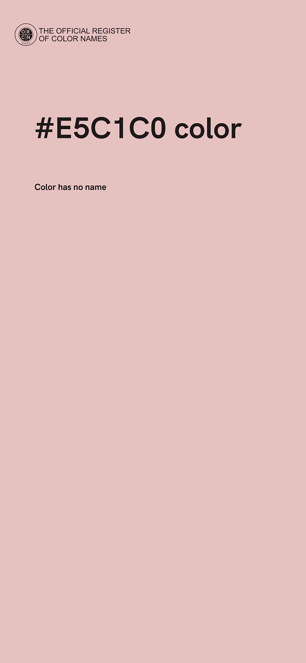 #E5C1C0 color image
