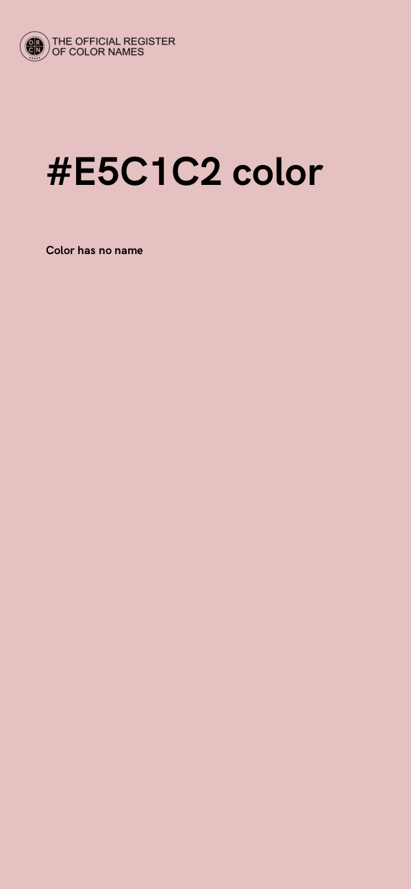 #E5C1C2 color image