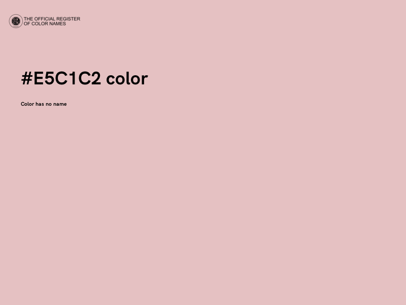 #E5C1C2 color image