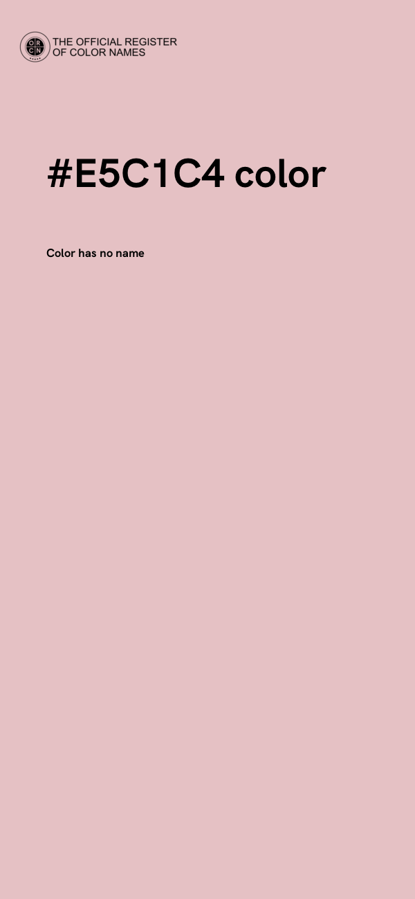 #E5C1C4 color image