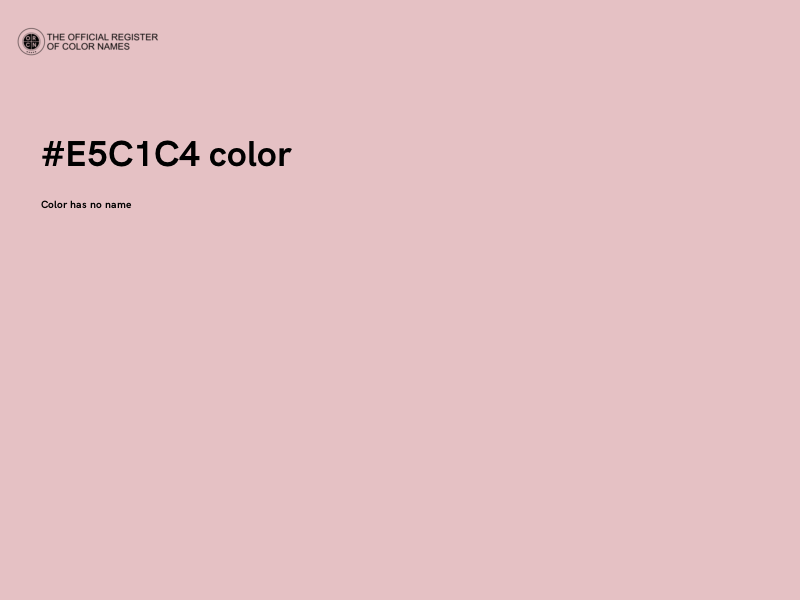 #E5C1C4 color image
