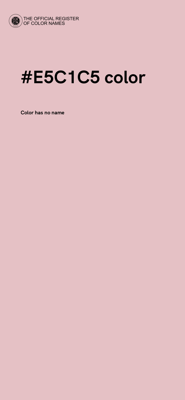 #E5C1C5 color image