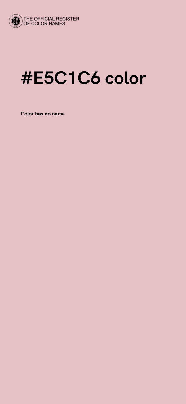 #E5C1C6 color image
