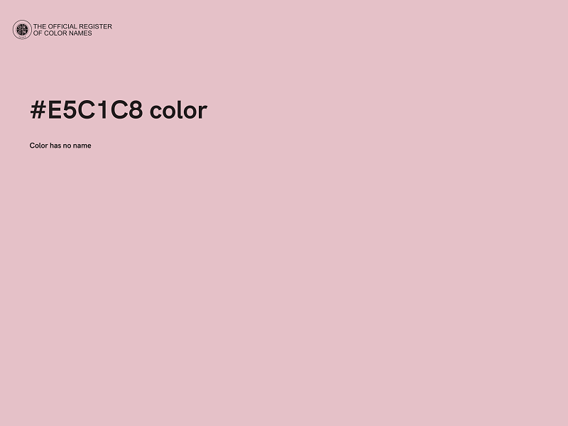 #E5C1C8 color image